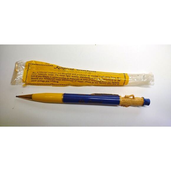 Mr Peanut Vintage Mechanical Pencil 1950s Planters Peanuts Pop Culture + Wrapper - Picture 3 of 3